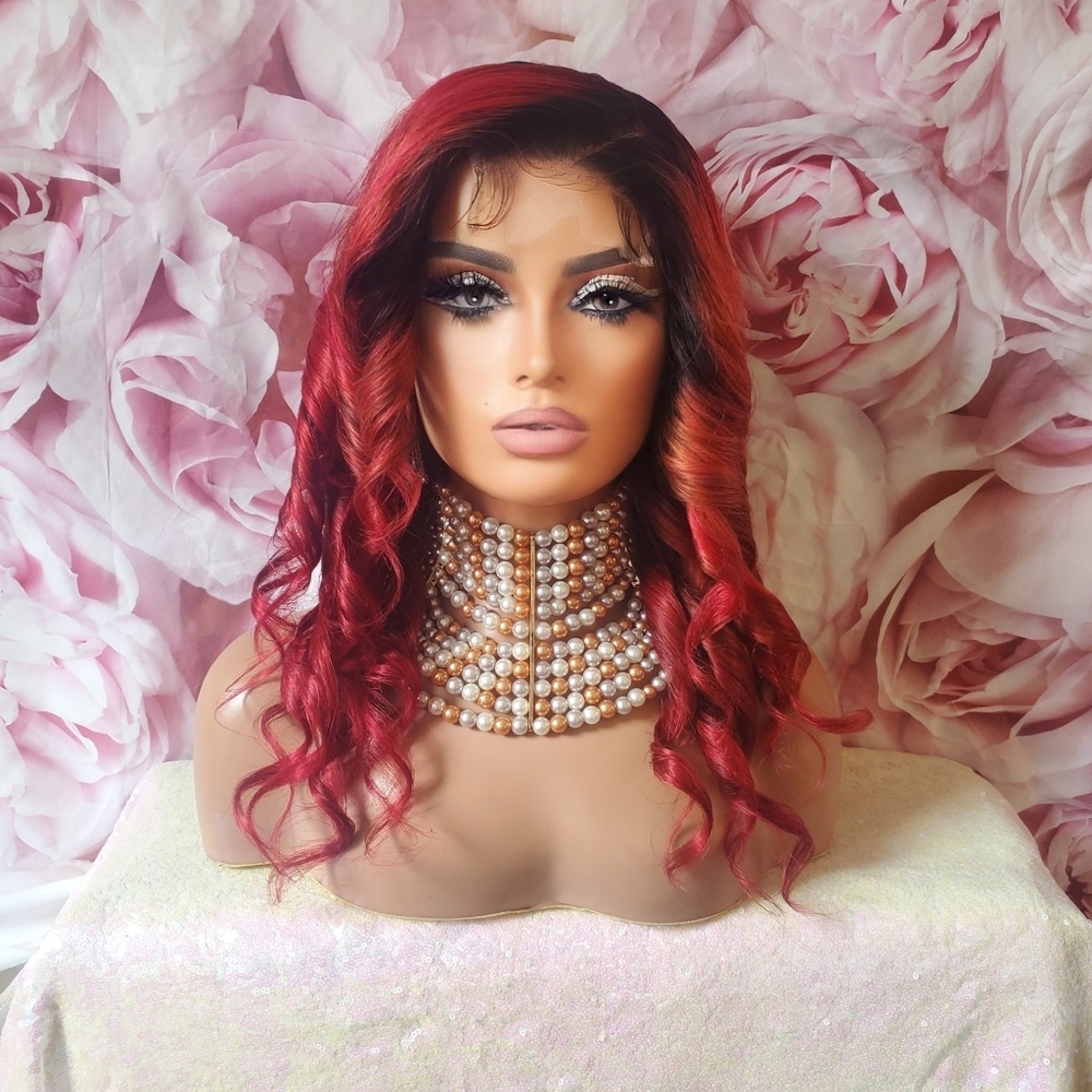 100%Virgin human hair closure wig